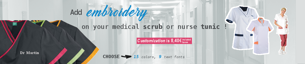 medical scrub and nurse tunic customization